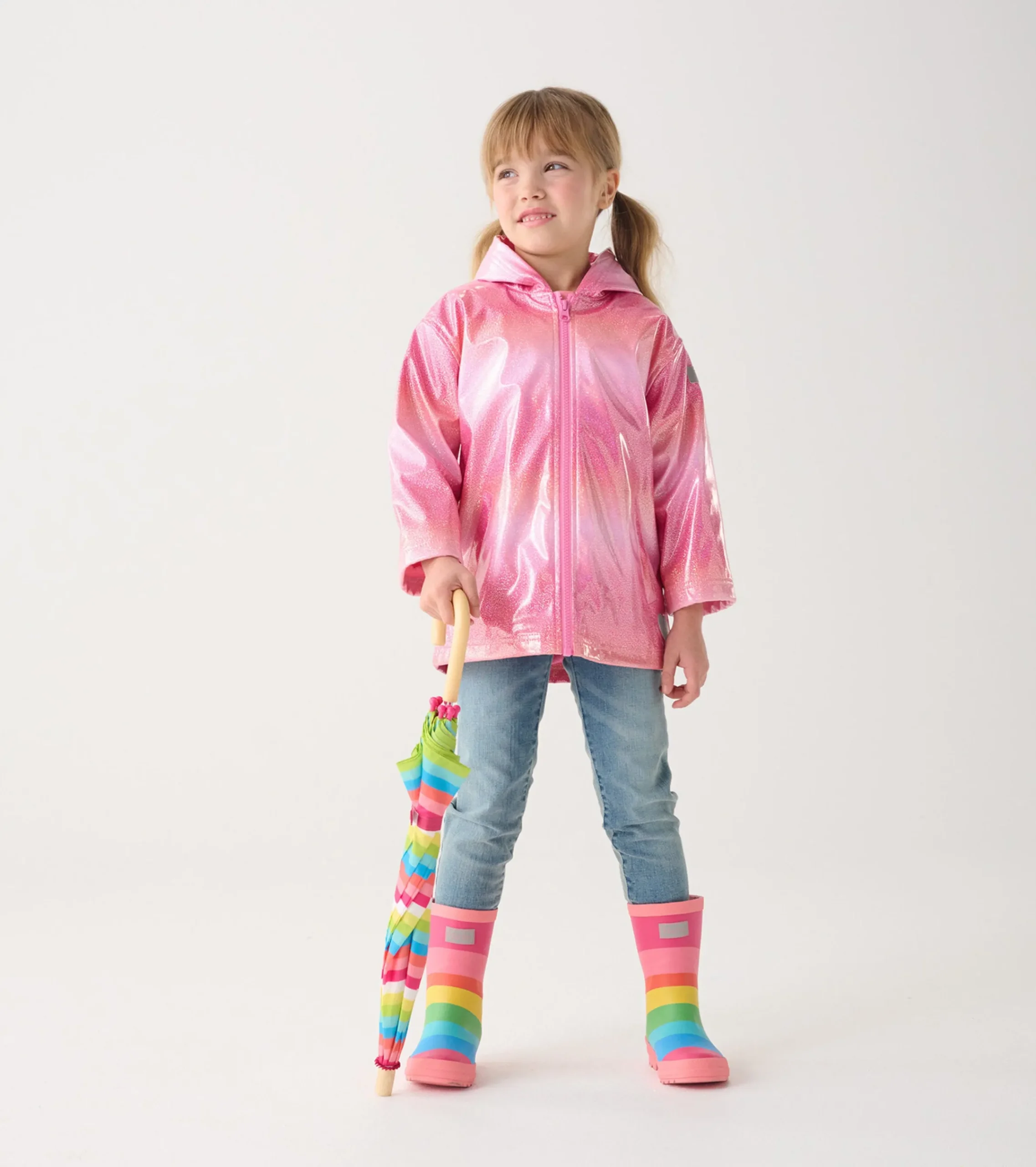 Outlet Hatley Girls Summer Zip-Up Rain Jacket