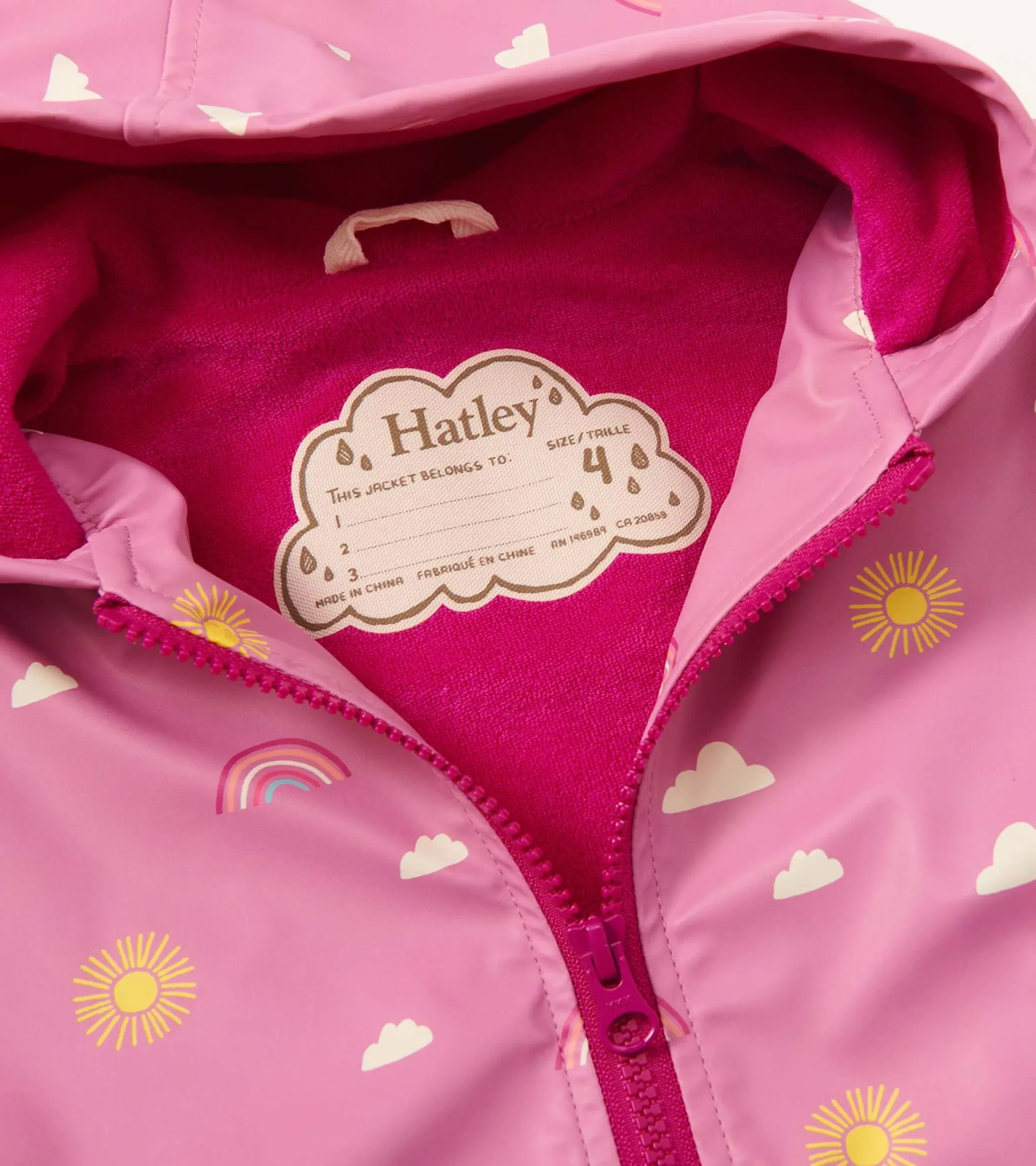 Discount Hatley Girls Sun Charms Zip-Up Rain Jacket