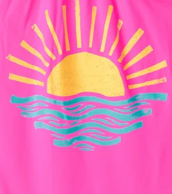 Hot Hatley Girls Sunrise Gather Gathered Swimsuit