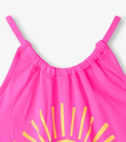 Hot Hatley Girls Sunrise Gather Gathered Swimsuit