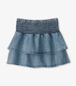 Clearance Hatley Girls Tencel Smocked Skirt