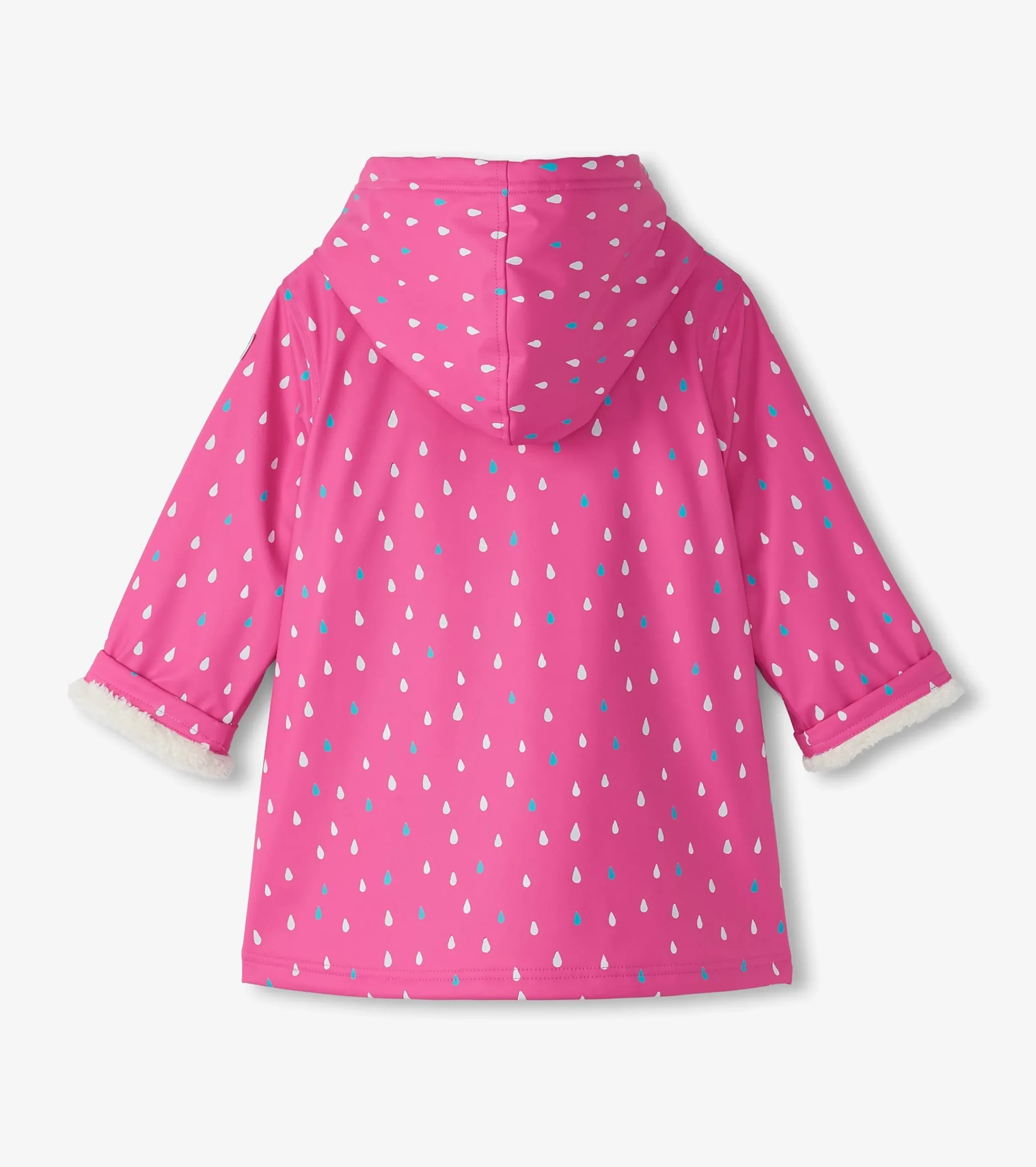 Outlet Hatley Girls Tiny Dots Sherpa Lined Button-Up Rain Jacket
