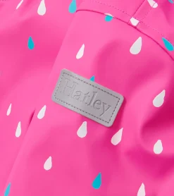 Outlet Hatley Girls Tiny Dots Sherpa Lined Button-Up Rain Jacket