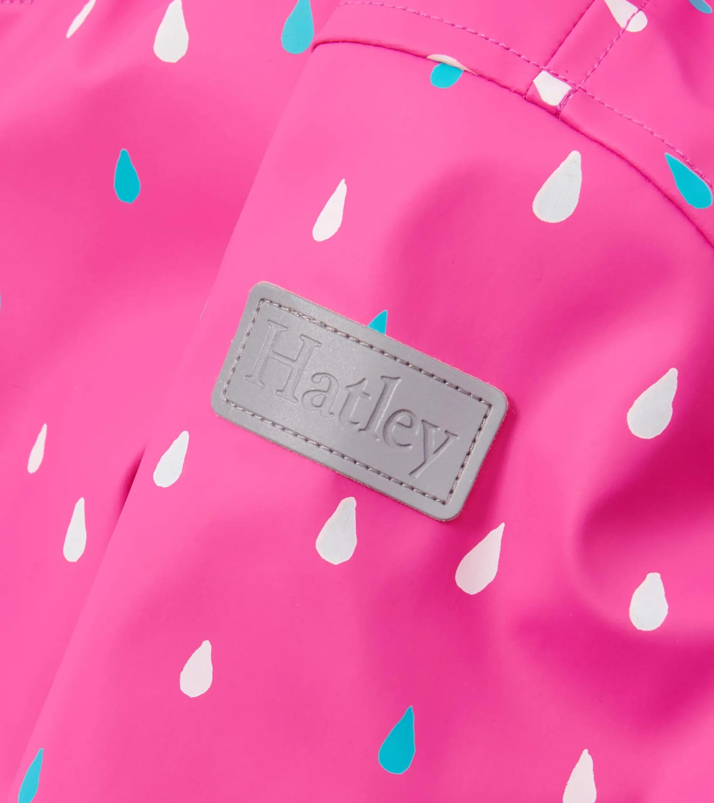 Outlet Hatley Girls Tiny Dots Sherpa Lined Button-Up Rain Jacket