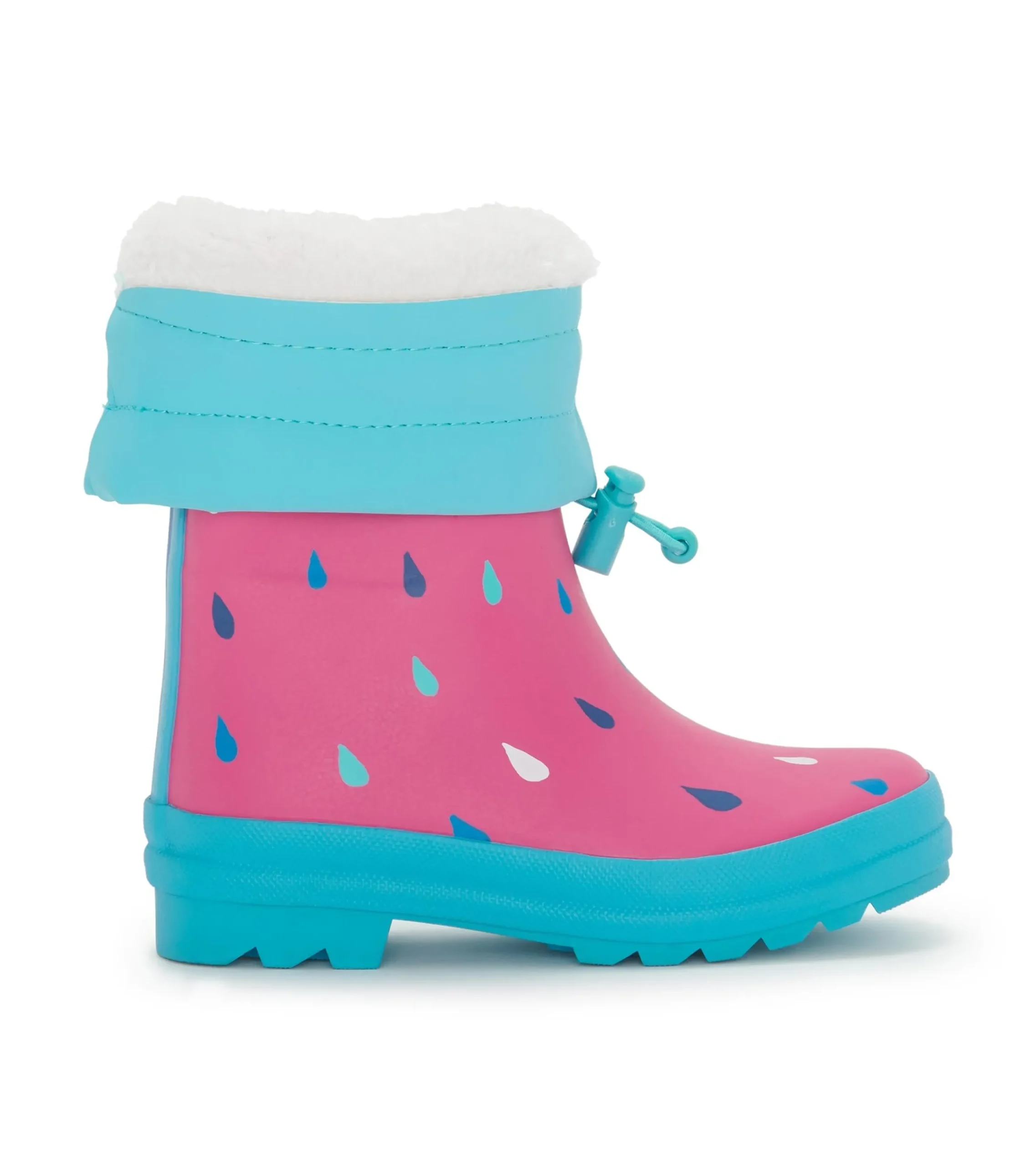 Best Hatley Girls Tiny Drops Sherpa Lined Rain Boots