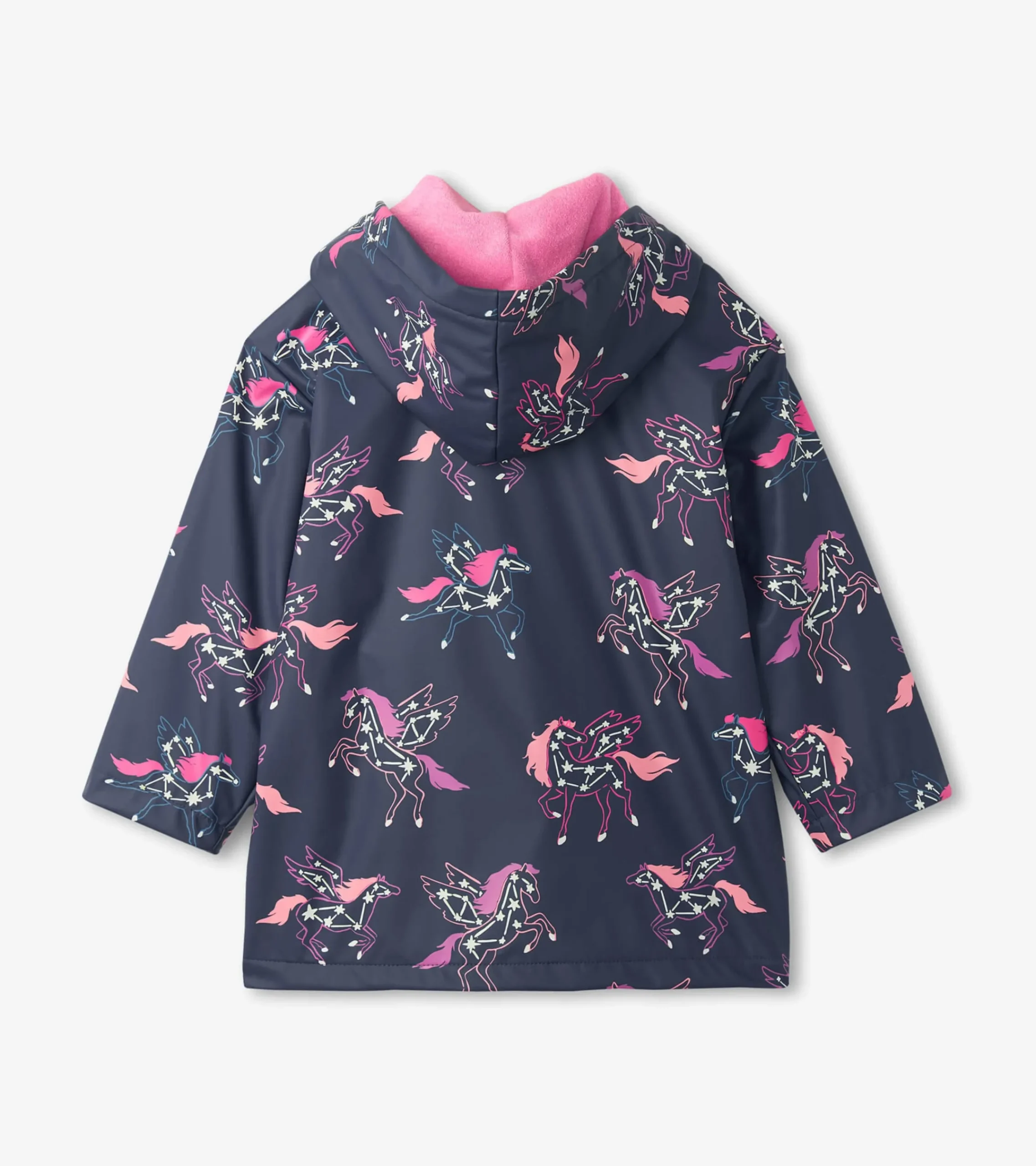 Outlet Hatley Girls Unicorn Constellations Colour Changing Button-Up Rain Jacket