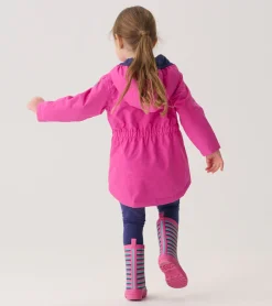 Hatley Girls Unicorn Doodle Zip-Up Lightweight Rain Jacket