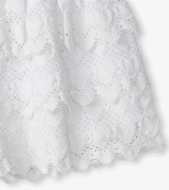 Discount Hatley Girls White Hearts Floaty Skort