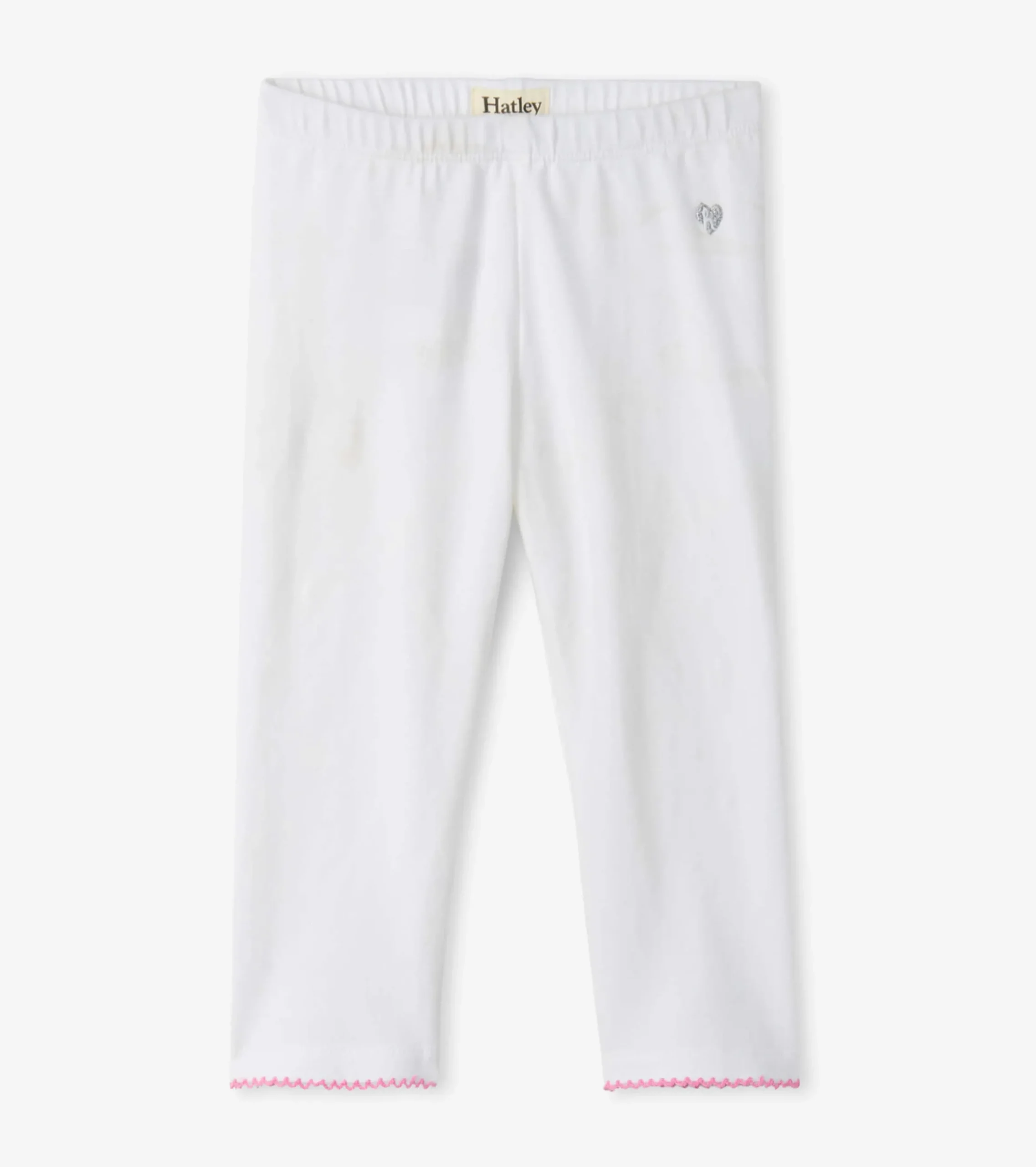 Hot Hatley Girls White Summer Capri Leggings
