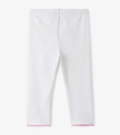 Hot Hatley Girls White Summer Capri Leggings