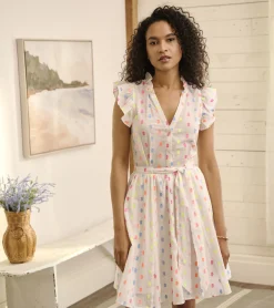 Outlet Hatley Godet Belted Dress - Summer Dots