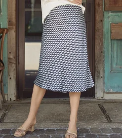 Hatley Grace Midi Skirt - Graphic Leaves