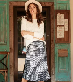 Hatley Grace Midi Skirt - Graphic Leaves