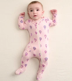 Outlet Hatley Hot Air Balloons Newborn Ruffle Footed Sleeper