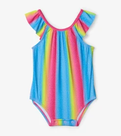 Discount Hatley Jelly Bean Rainbow Baby Ruffle Swimsuit
