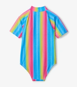Best Hatley Jelly Bean Rainbow Rashguard One Piece