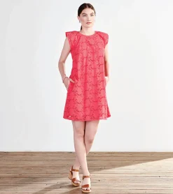 Outlet Hatley Kaia Eyelet Dress - Rouge Red