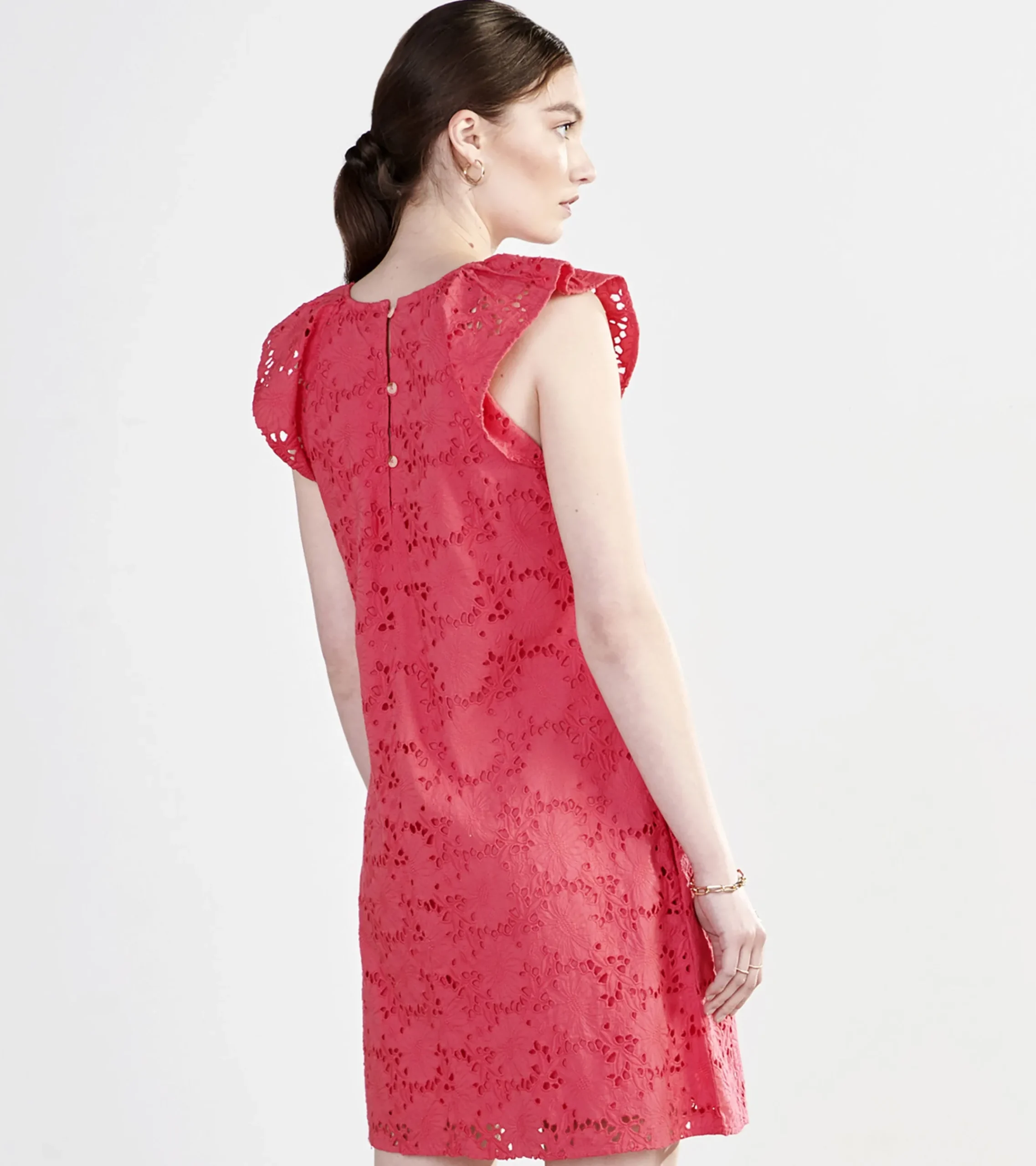 Outlet Hatley Kaia Eyelet Dress - Rouge Red