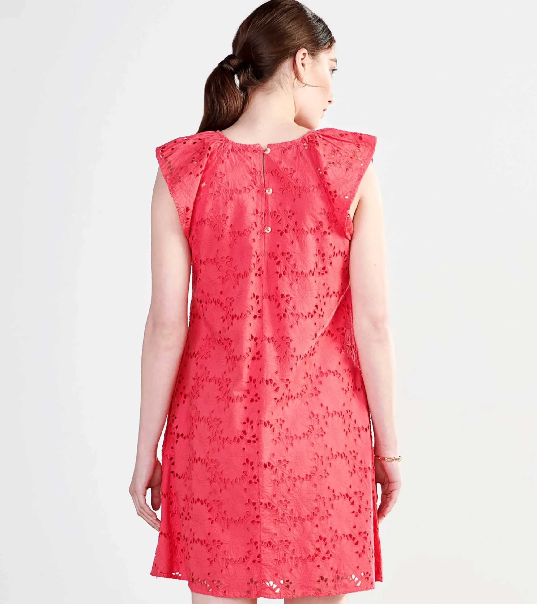 Outlet Hatley Kaia Eyelet Dress - Rouge Red