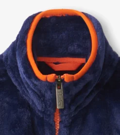 Hot Hatley Kids Blue & Green Fleece Jacket