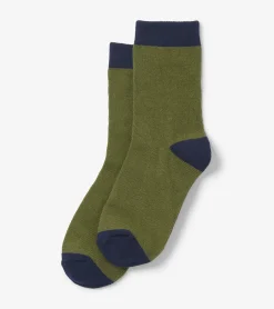 Discount Hatley Kids Green & Navy Crew Socks