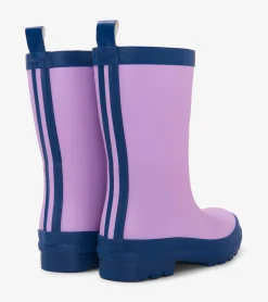 Best Hatley Kids Lilac And Navy Matte Rain Boots