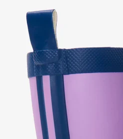 Best Hatley Kids Lilac And Navy Matte Rain Boots