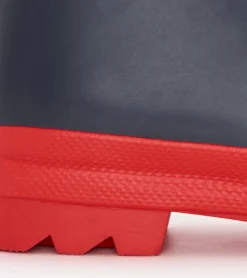 Hatley Kids Navy & Red Matte Rain Boots