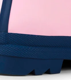 Outlet Hatley Kids Pink & Navy Matte Rain Boots