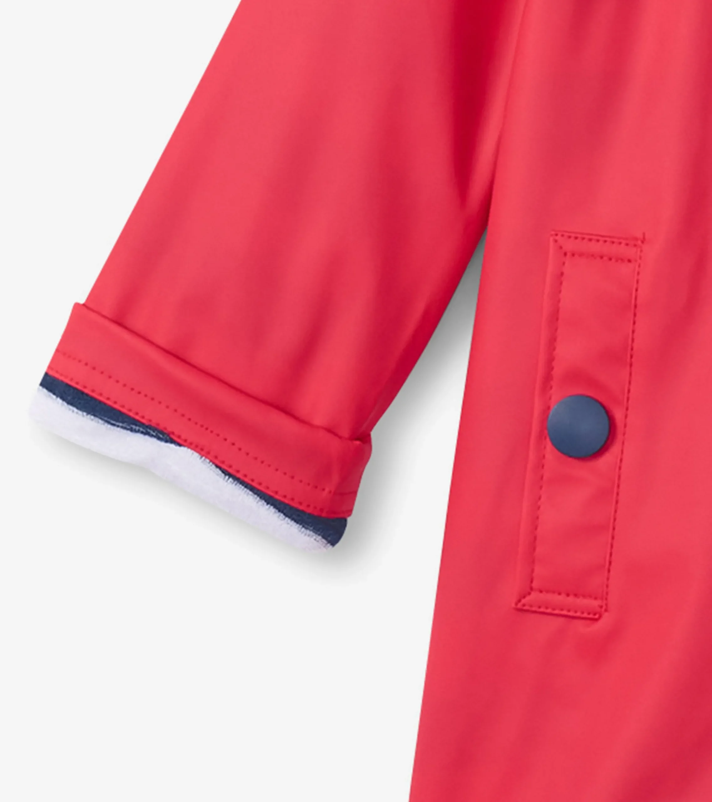 Outlet Hatley Kids Red & Navy Button-Up Rain Jacket