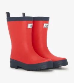 Clearance Hatley Kids Red & Navy Matte Rain Boots