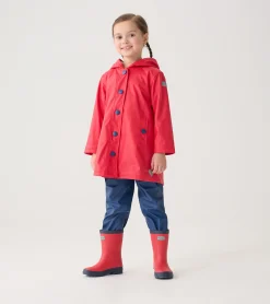 Clearance Hatley Kids Red & Navy Matte Rain Boots