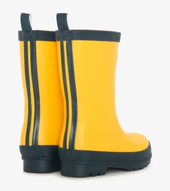 Online Hatley Kids Yellow & Navy Matte Rain Boots