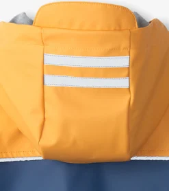 Sale Hatley Kids Yellow & Navy Zip-Up Rain Jacket