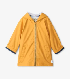 Discount Hatley Kids Yellow Zip-Up Rain Jacket