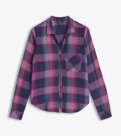 Sale Hatley Lila Button Down - Fuchsia Plaid