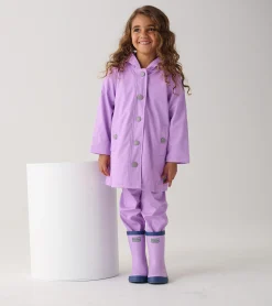 New Hatley Lilac Kids Rain Pants