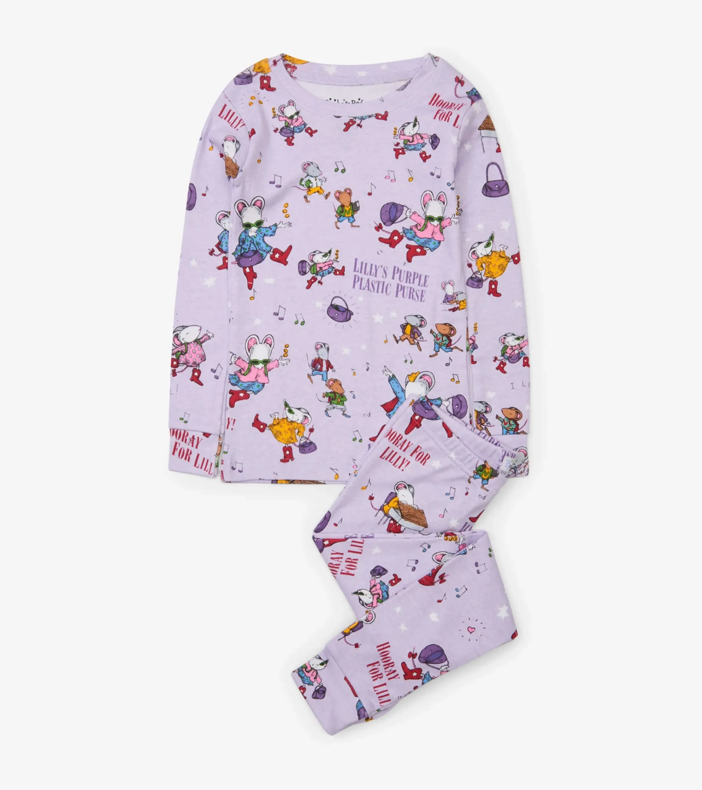 Clearance Hatley Lilly's Purple Plastic Purse Pajama Set
