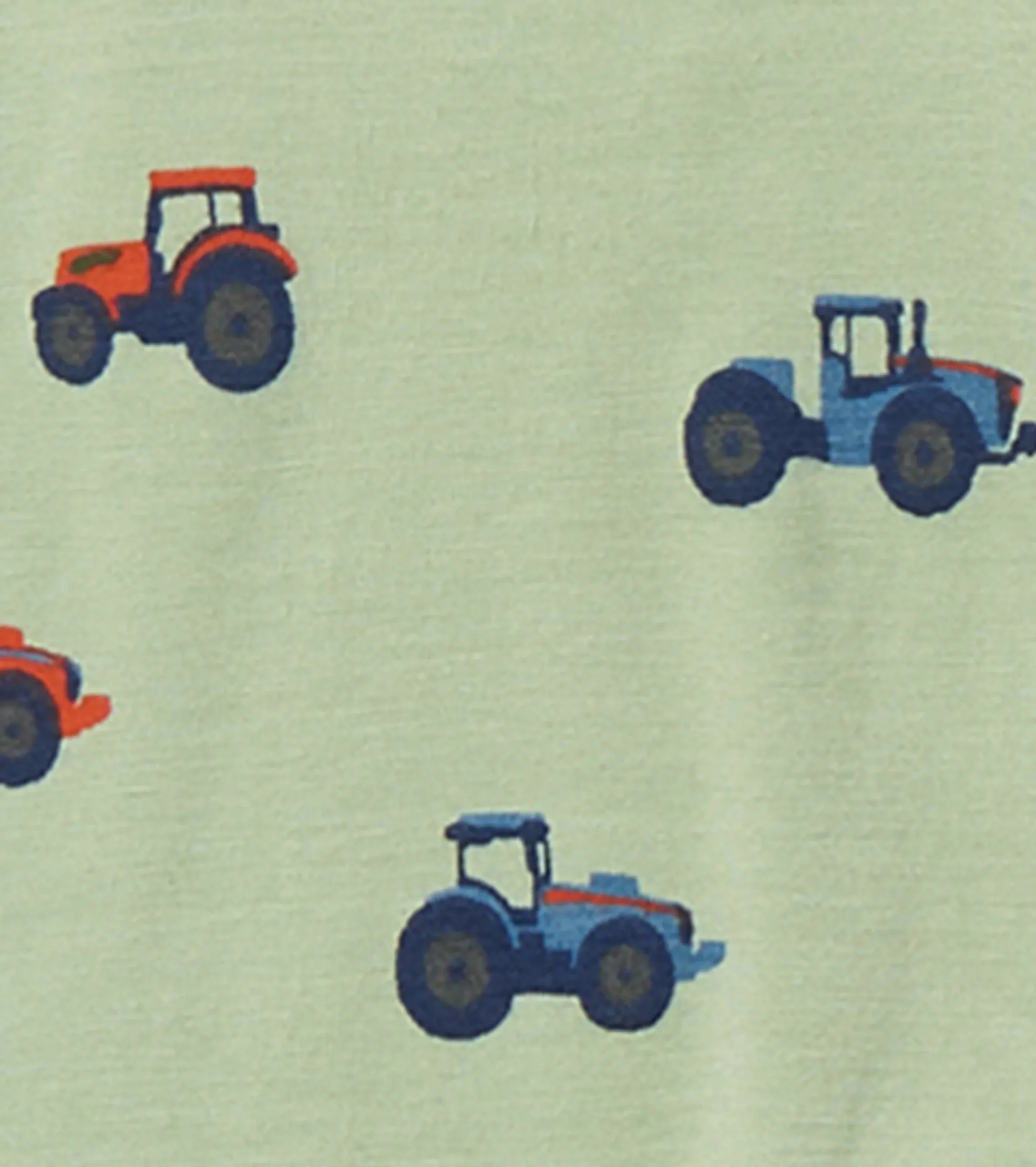 Hot Hatley Little Tractors Newborn Zip-Up Footed Sleeper