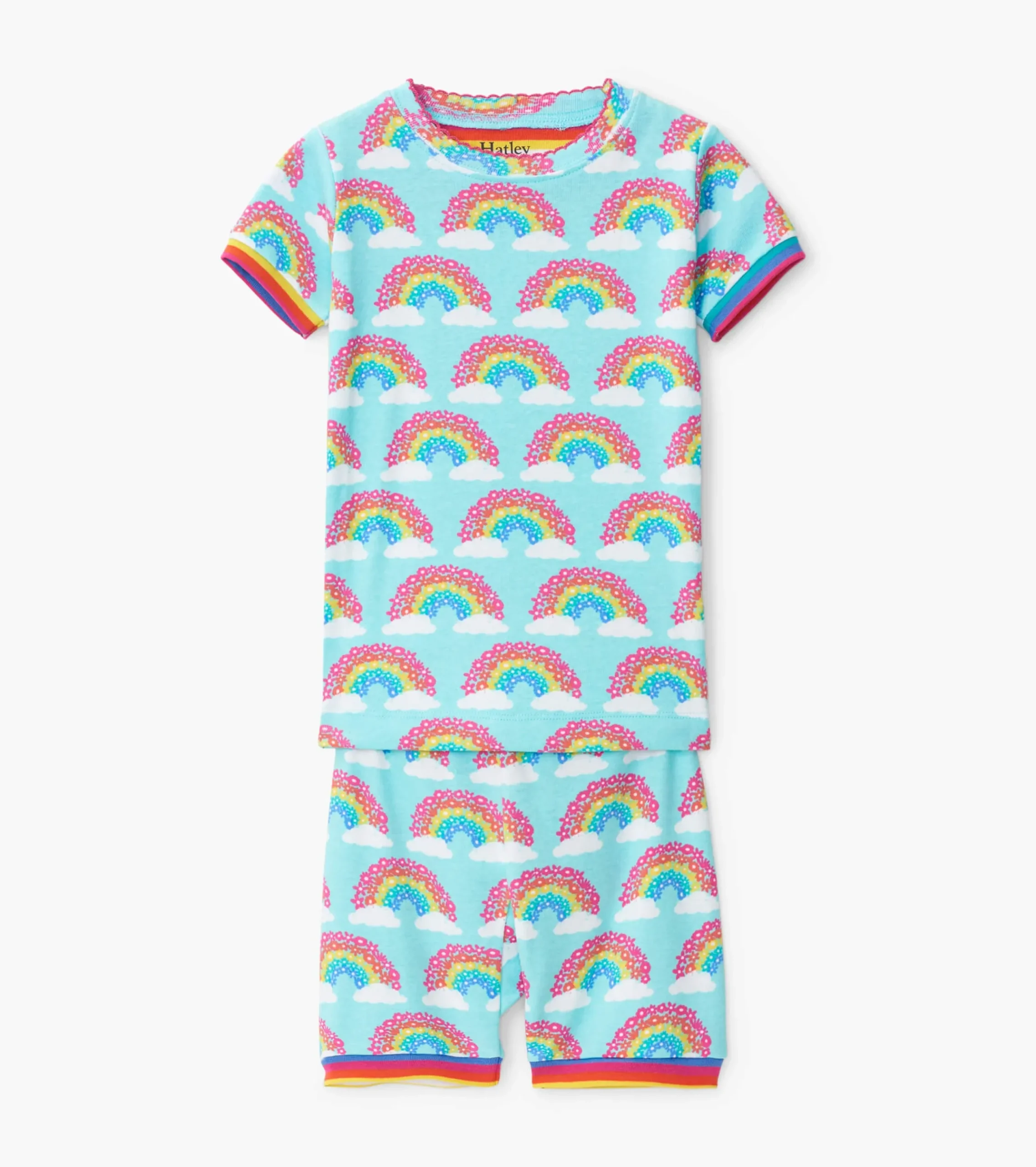 Best Hatley Magical Rainbows Organic Cotton Short Pajama Set
