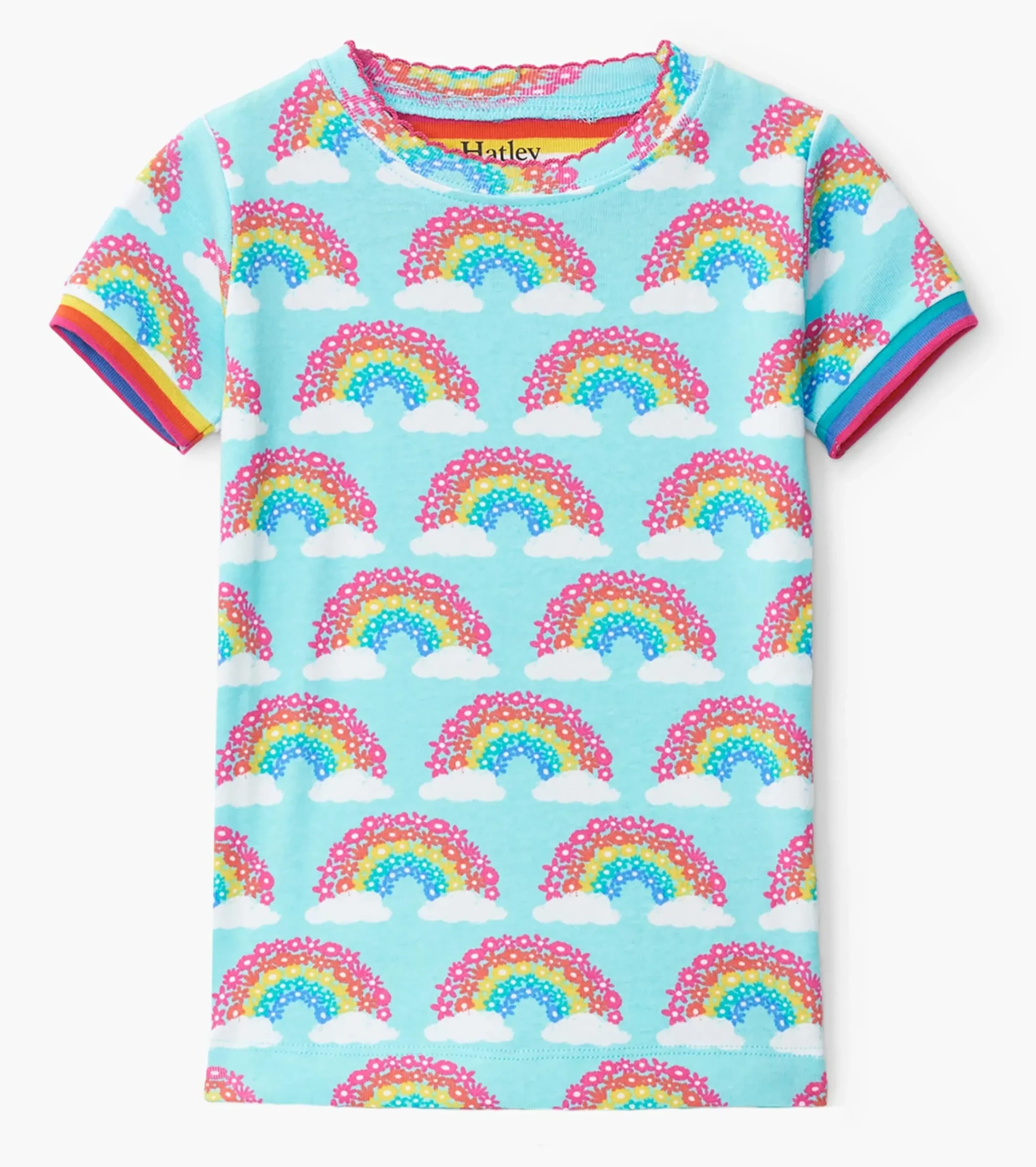 Best Hatley Magical Rainbows Organic Cotton Short Pajama Set
