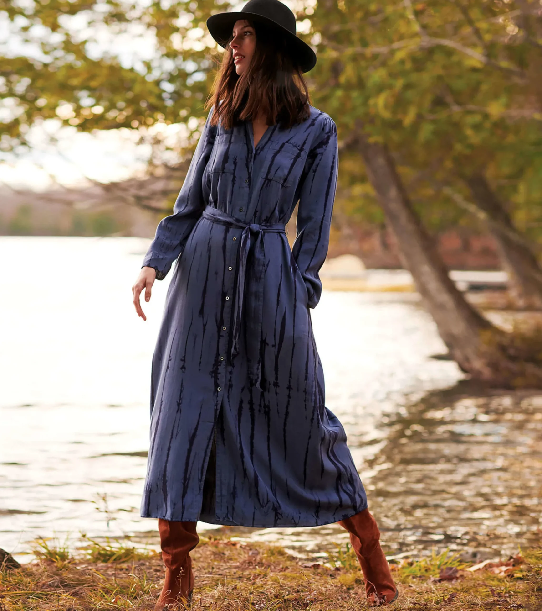 Best Hatley Maxi Shirt Dress - Into the Deep