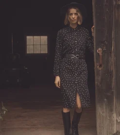 Discount Hatley Midi Shirt Dress - Classic Spots