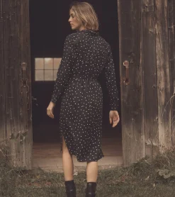 Discount Hatley Midi Shirt Dress - Classic Spots