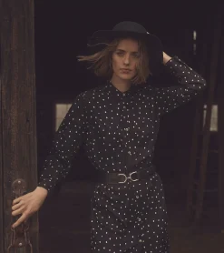 Discount Hatley Midi Shirt Dress - Classic Spots