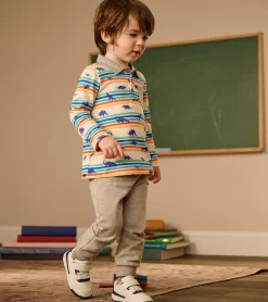 Online Hatley Mini Dinos Long Sleeve Polo T-Shirt