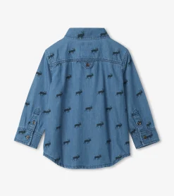 Sale Hatley Mini Elk Button Down Shirt