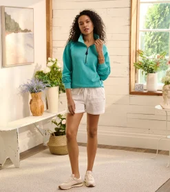 New Hatley Mock Neck Pullover - Baltic