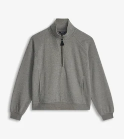 Online Hatley Mock Neck Pullover - Charcoal Heather