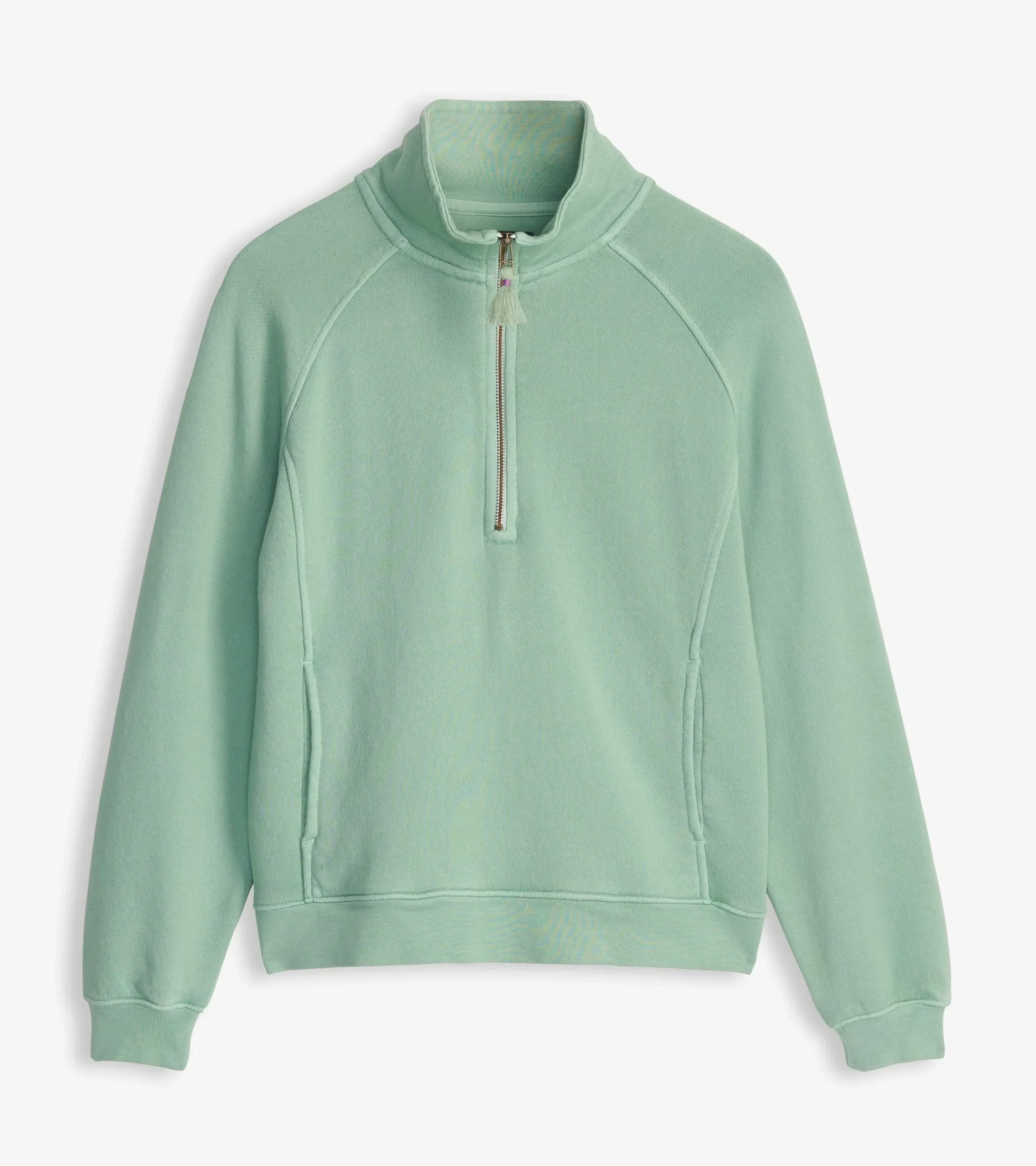 Online Hatley Mock Neck Pullover - Sage Green